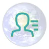 icon for planning for class discussion showing a figure speaking in front of a faded earth background